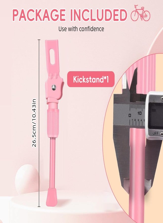 برو بيروس مسند دراجة أطفال من بروبيروس® لعجلات مقاس 20 بوصة، مسند معدني مقوى مانع للانزلاق مزود بنابض، طوله 10.43 بوصة، مسند دراجة بديل لدراجة الأطفال، ملحق لتعديل الدراجة، لون وردي - Image 2