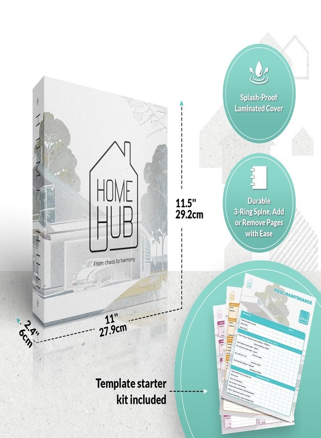 CraftSaints Home Organizer Binder 8.5x11, Household Planner, Organize Your Property & Possessions, Ideally Suited as a Important Document Binder or Household Record Keeping Book, Home Ownership Gifts - Image 3