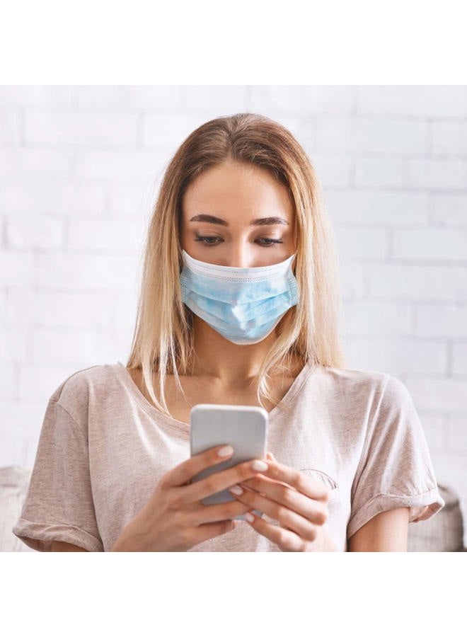 Wish Disposable Face Masks , Pack of 50, Wide Ear loop For Extra Comfort, 3 Ply, Ships from USA - Image 5