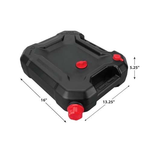 Performance Tool W4076 10-Quart Oil Drain Container, Deep Drain Well, Integrated Handle, Sealing Rubber Gaskets, Black - Image 5