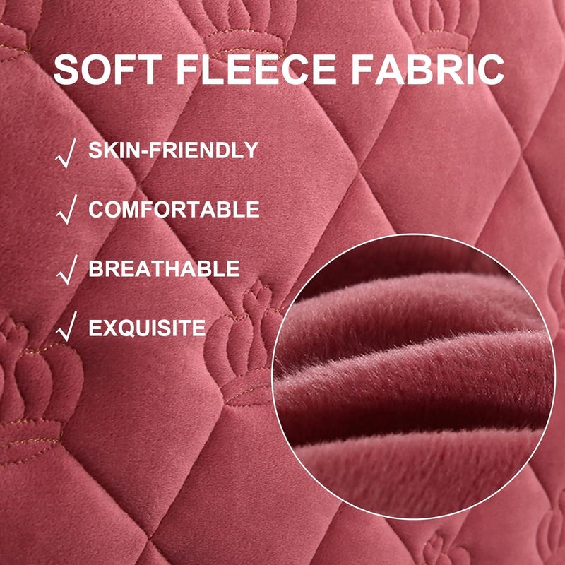 Bean,200cm/78.7inches,Stretchable Bed Cover Washable Bed Slipcover Thicken Cotton Bed Backrest Cover Dustproof Cover Full Headboard Cover Suitable for All Kinds of Headboards - Image 3