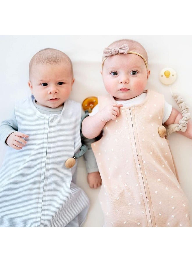 Ely's & Co. Ely's & Co. 100% Cotton Wearable Blanket Baby Sleep Bag 2 Pack (6-12 Months, Blue) - Image 5