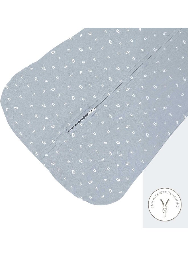 Ely's & Co. Ely's & Co. 100% Cotton Wearable Blanket Baby Sleep Bag 2 Pack (6-12 Months, Blue) - Image 4