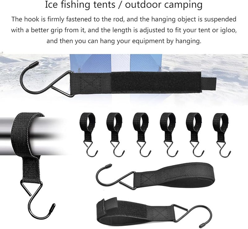 14 Pcs Heavy Duty Ice Shelter Coat Hooks for Fishing Shelters Blinds Outdoor Storage - Image 4