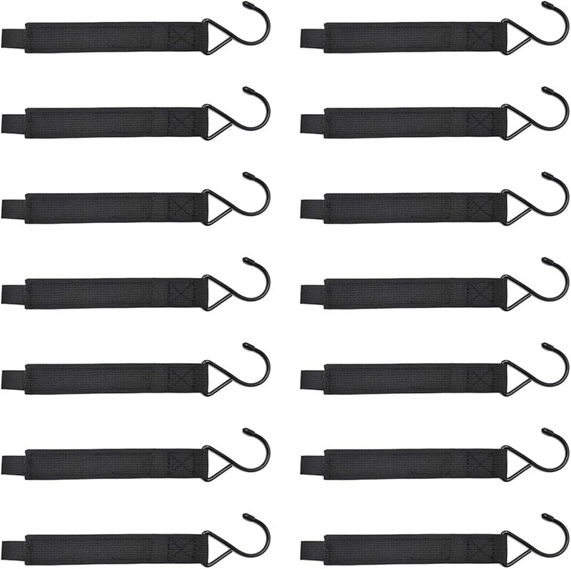 14 Pcs Heavy Duty Ice Shelter Coat Hooks for Fishing Shelters Blinds Outdoor Storage - Image 5