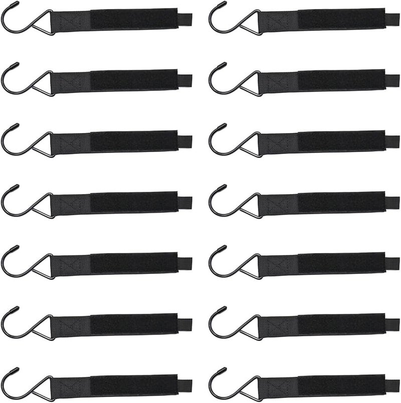 14 Pcs Heavy Duty Ice Shelter Coat Hooks for Fishing Shelters Blinds Outdoor Storage - Image 2