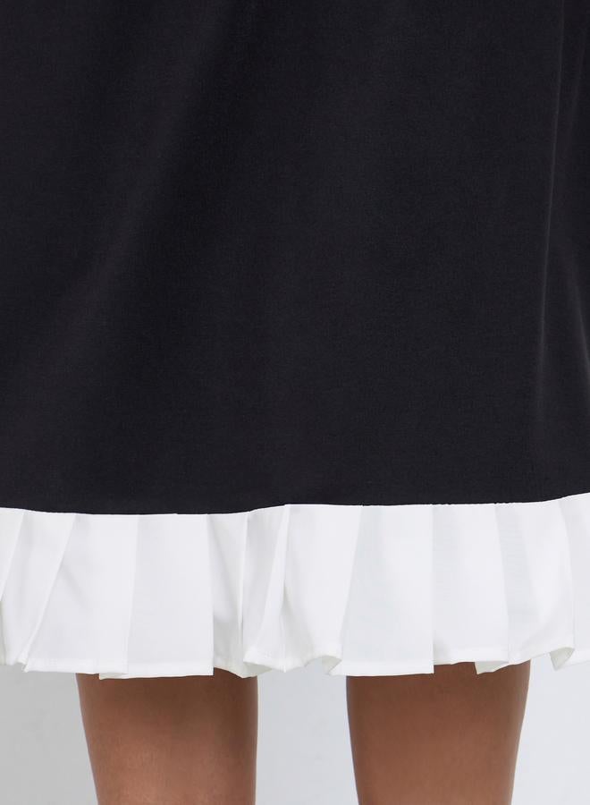 Styli Black Sleeveless Sheath Knee Length Dress - Image 3