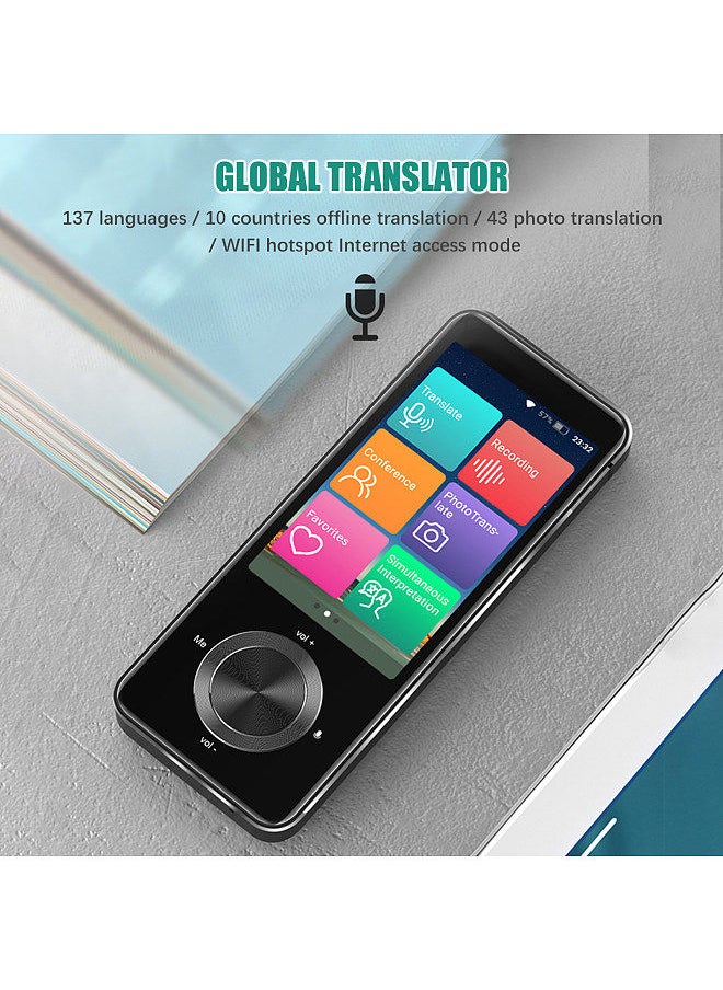 Generic - Language Translator Device Portable Voice Interpreter in 137 Languages Real-time 2-WAY Voice Translator Support Recording Text Translate Photo Translating Chinese/English/Japanese/Korean - Image 1