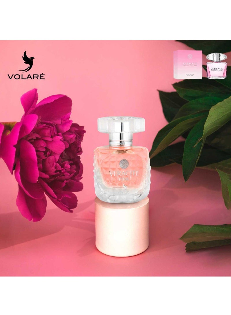 VOLARE Veracite Pink Eau de Parfum for women ( Inspired by Versace Bright Crystal) -100 ML  - Image 2