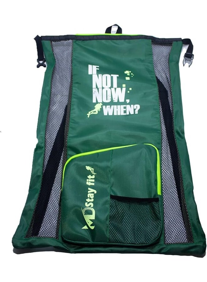 MD Stay Fit MD StayFit Sports Backpack, Large Swimming original Bag, green - Image 3