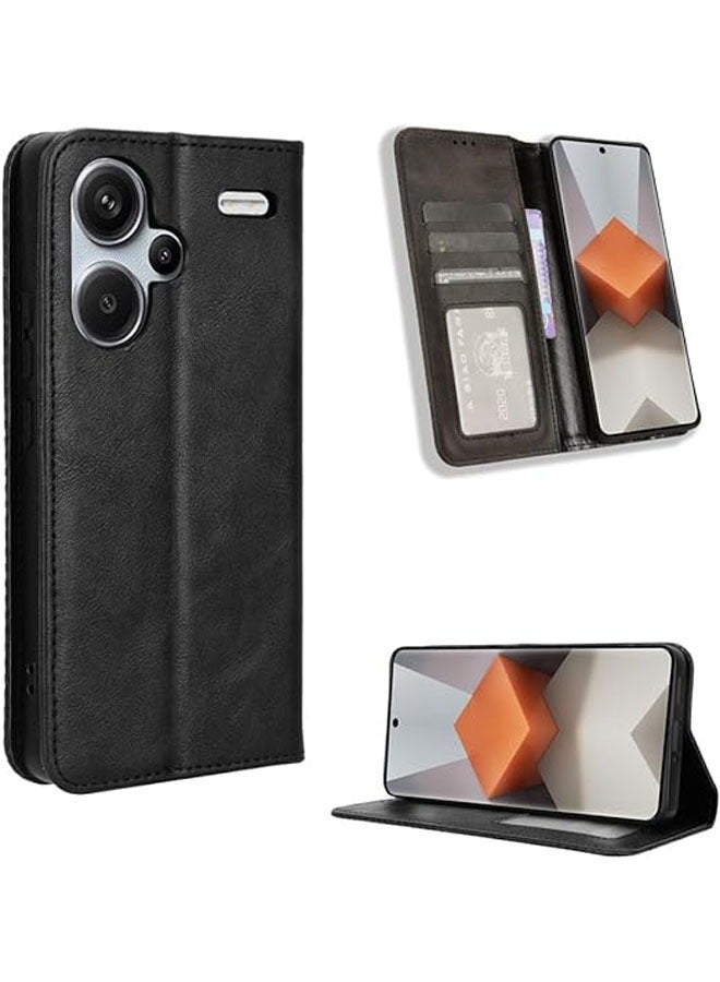general The leather phone case is compatible with the Xiaomi Redmi Note 13 Pro Plus 5G and is compatible with the Xiaomi Redmi Note 13 Pro Plus 5G phone case with leather flap wallet case - Image 3