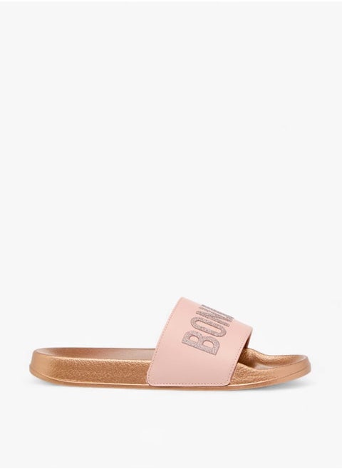 Womens Typographic Detail Slides