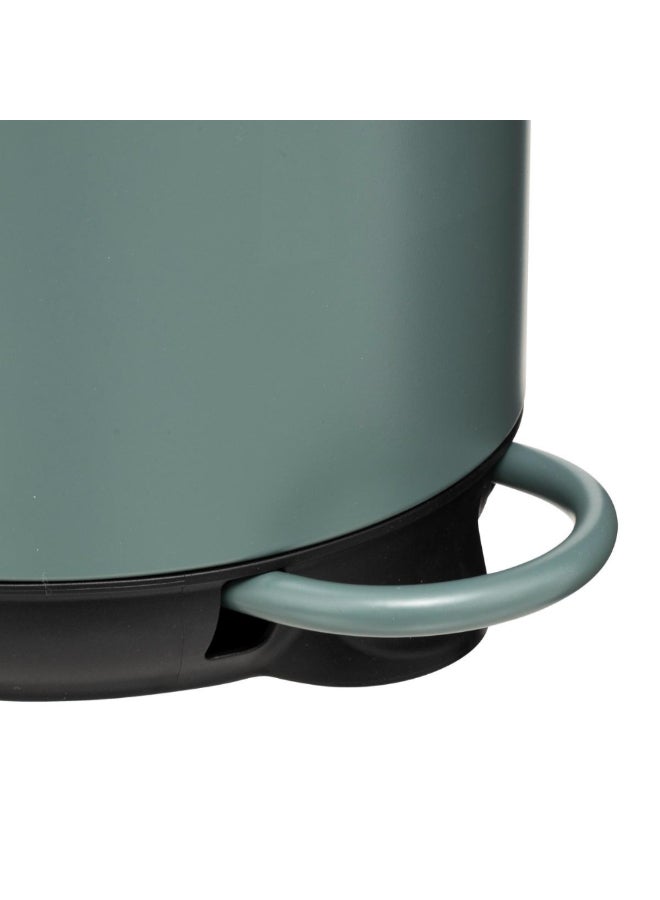 Five Simply Smart Duo Bathroom Waste Pedal Bin Ficus Green and Black 5 L 200170B - Image 3