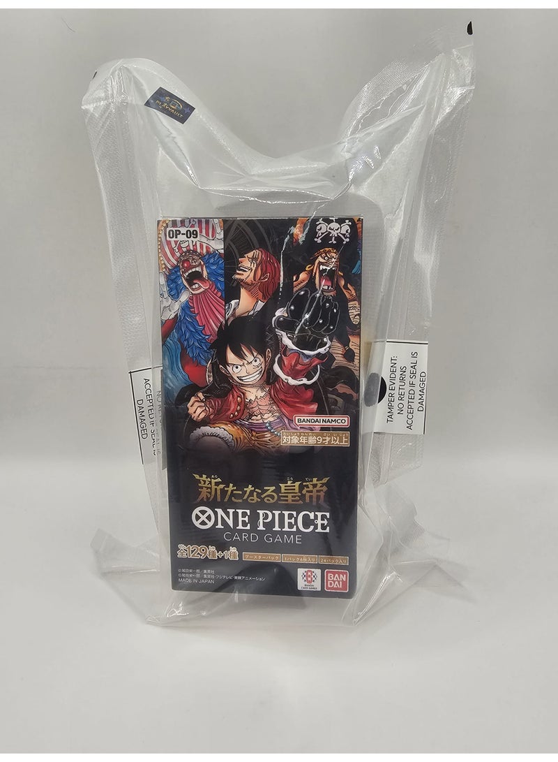 وان بيس صندوق بوستر ون بيس كارد جيم – OP-09 “Emperors in the New World” (ياباني) – 24 حزمة، 6 بطاقات في كل حزمة - Image 2