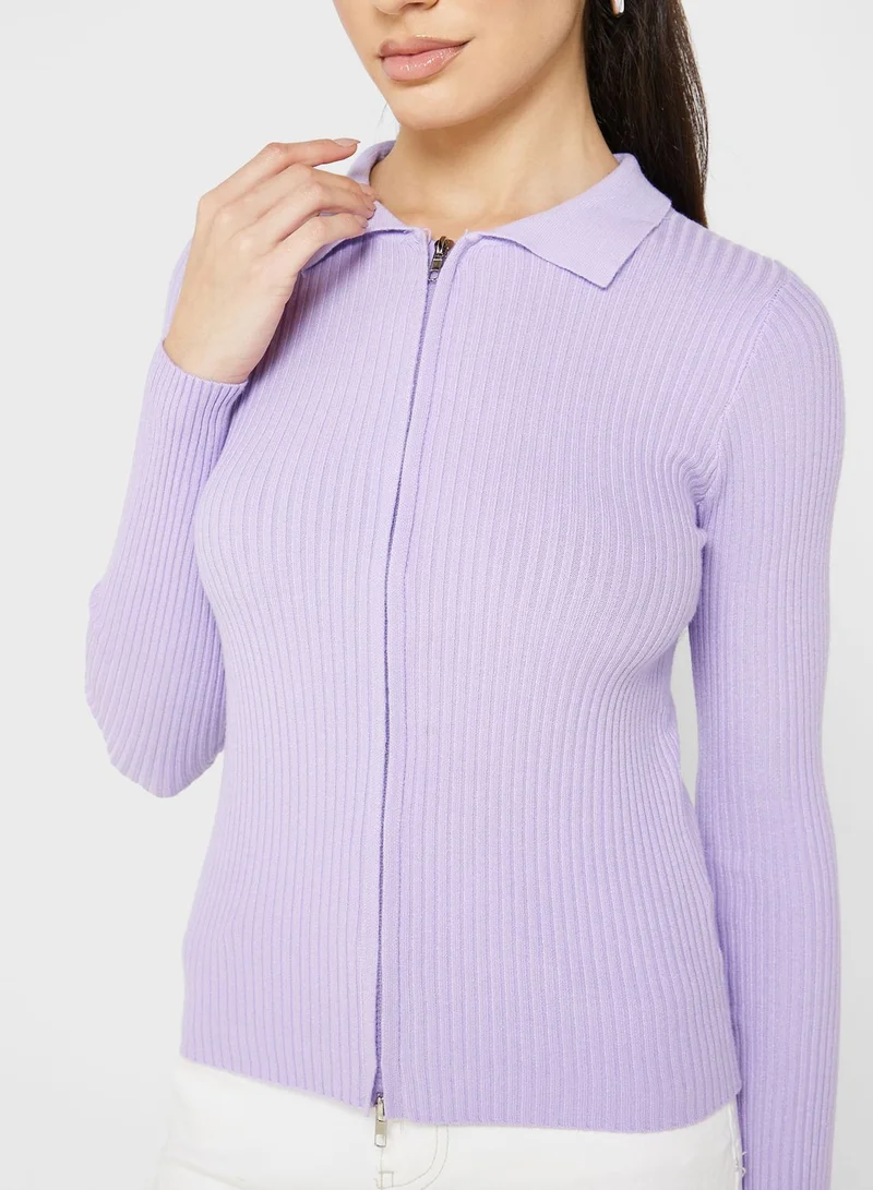 Ginger Zip Front Cardigan