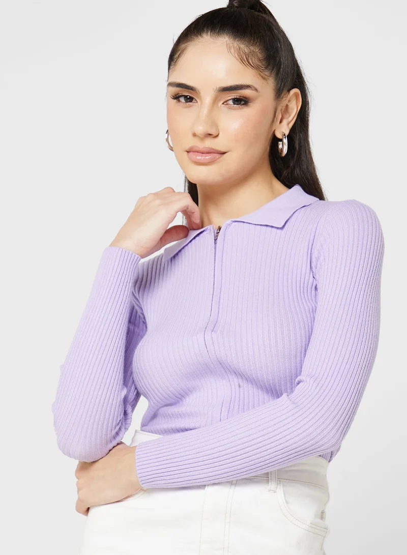 Ginger Zip Front Cardigan
