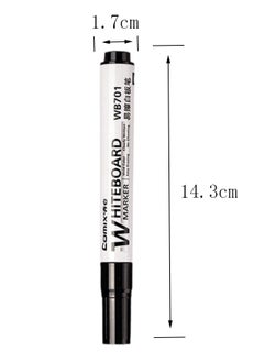 GBQ 12PCS Whiteboard Erasable Marker Set Black For School, Office, Home  - Image 2