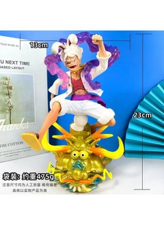 Blue Aura Blue Aura Monkey D Luffy Gear 5 Action Figure Height-23cm Multicolour PVC | Luffy Bunny  - Image 2