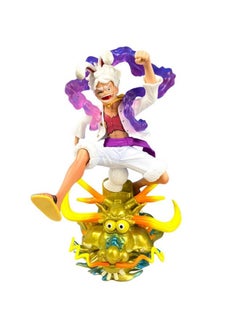 Blue Aura Blue Aura Monkey D Luffy Gear 5 Action Figure Height-23cm Multicolour PVC | Luffy Bunny  - Image 1