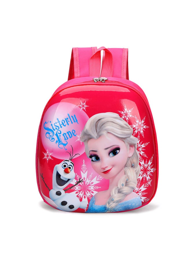 Kindergarten Boys And Girls Schoolbag 2023 Eggshell Bag Children's Baby School Cartoon Backpack Princess Aisha Backpack-Color:Style One - Image 4