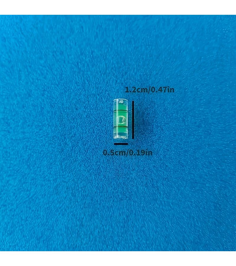 Blue 10pcs Mini Acrylic Cylinder Bubble Level Precision Layout Tool for Wall Art Picture Frames - Image 2