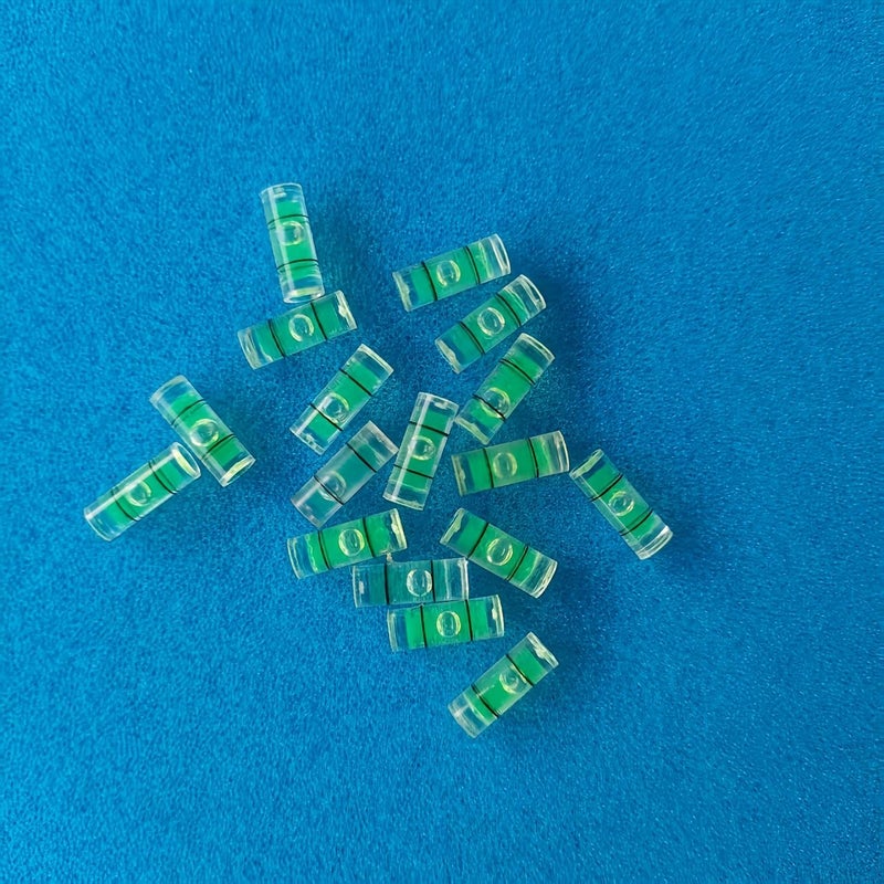 Blue 10pcs Mini Acrylic Cylinder Bubble Level Precision Layout Tool for Wall Art Picture Frames - Image 5