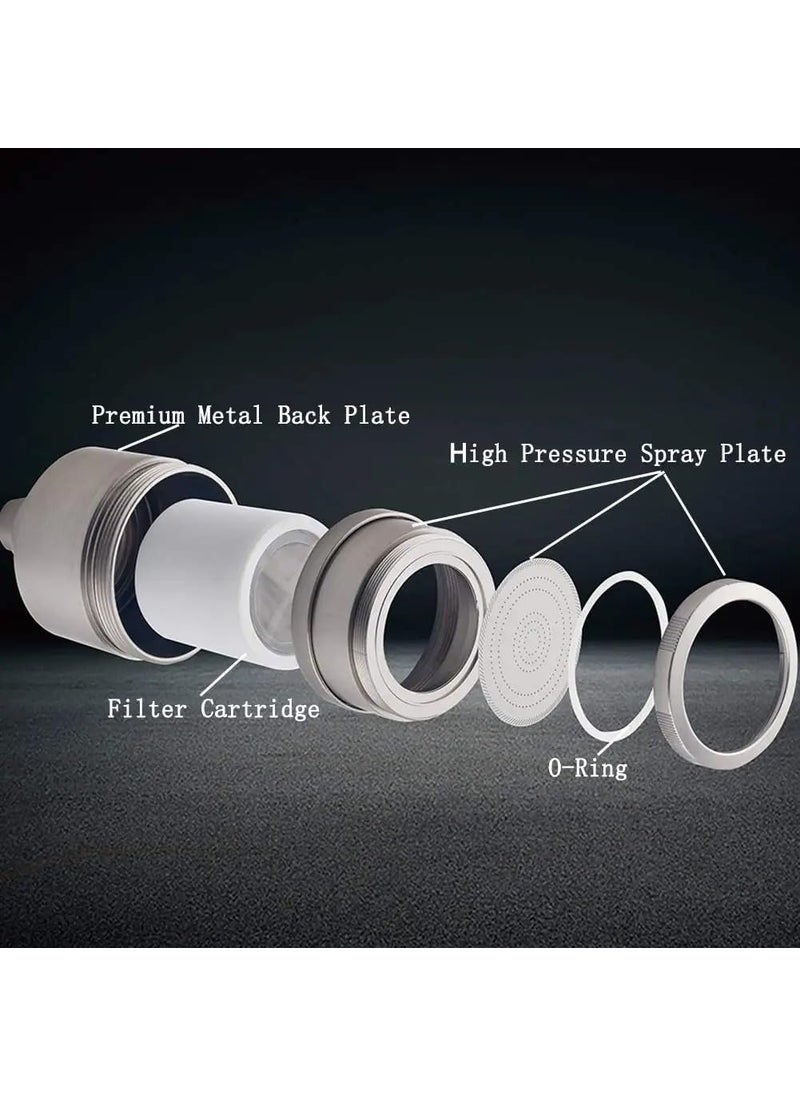 BATH GURU BATH GURU ABS 15Stage Filtration Shower Head for Bathroom Water Softener Shower Head with MultiLayer Filtration for Hair Skin Care Chrome Plated Head Only  - Image 3