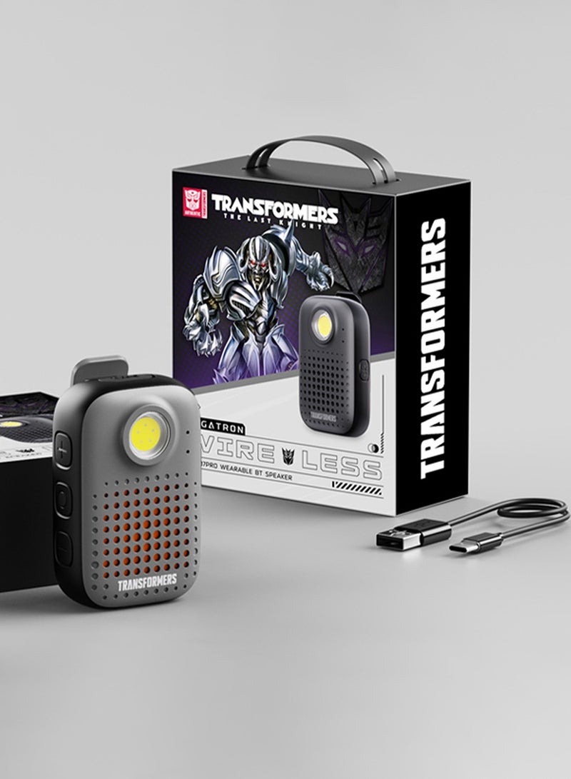 TRANSFORMERS TF-Y07 PRO Wireless Bluetooth Speaker, 5H Playtime, Magnetic Suction, IP67 Waterproof, Bluetooth V5.4 with Lighting Effects – Black - Image 5