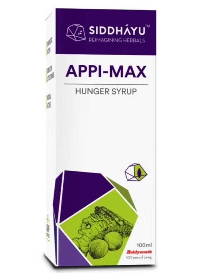 SIDDHAYU Appi- Max Hunger Syrup, 100ml - Image 2