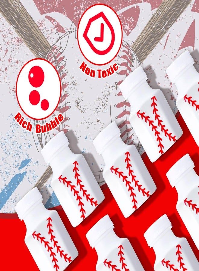 Seenelling 24 Pack Bulk Baseball Bubble Wands Baseball Party Favors Ball Theme Birthday Party Supplies Bag Stuffers Supplies Decorations Prize Gift for Outdoor - Image 4