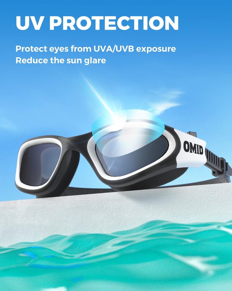 OMID Swim Goggles, P2 Polarized Swimming Goggles for Men Anti-fog Goggles Swimming for Adult Women - Image 3