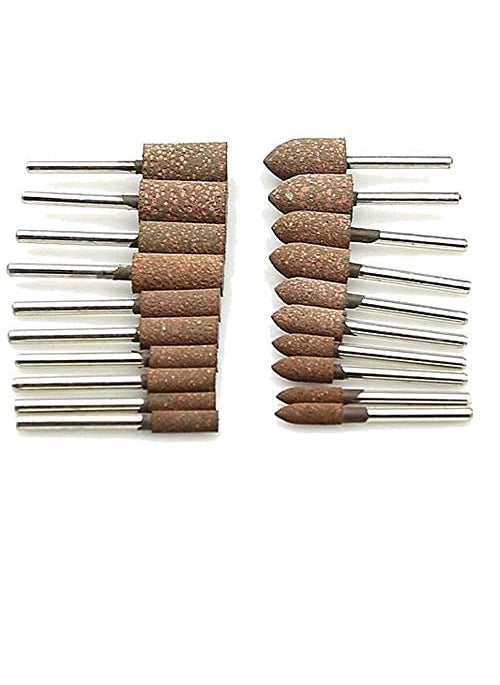 DIY Crafts DIY Crafts Pack Of 1 Pc, Taper Shape, 10 pieces 3mm Shaft Mounted Rubber with Abrasive Grinding Head for Mold Fine po(Pack Of 1 Pc, Taper Shape)  - Image 2