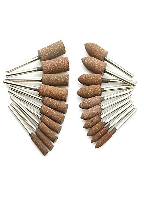 DIY Crafts DIY Crafts Pack Of 1 Pc, Taper Shape, 10 pieces 3mm Shaft Mounted Rubber with Abrasive Grinding Head for Mold Fine po(Pack Of 1 Pc, Taper Shape)  - Image 1