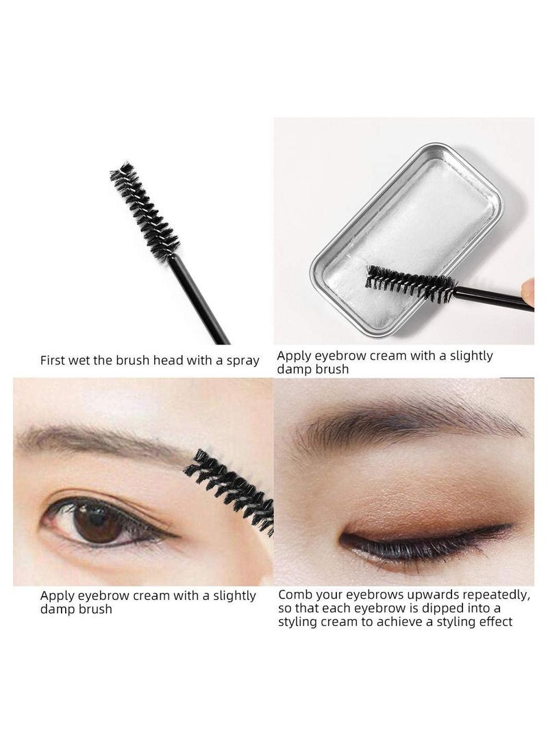 ORiTi جل كريم الحواجب مع فرشاة بدون لون لتثبيت دائم ومقاوم للماء - Image 3