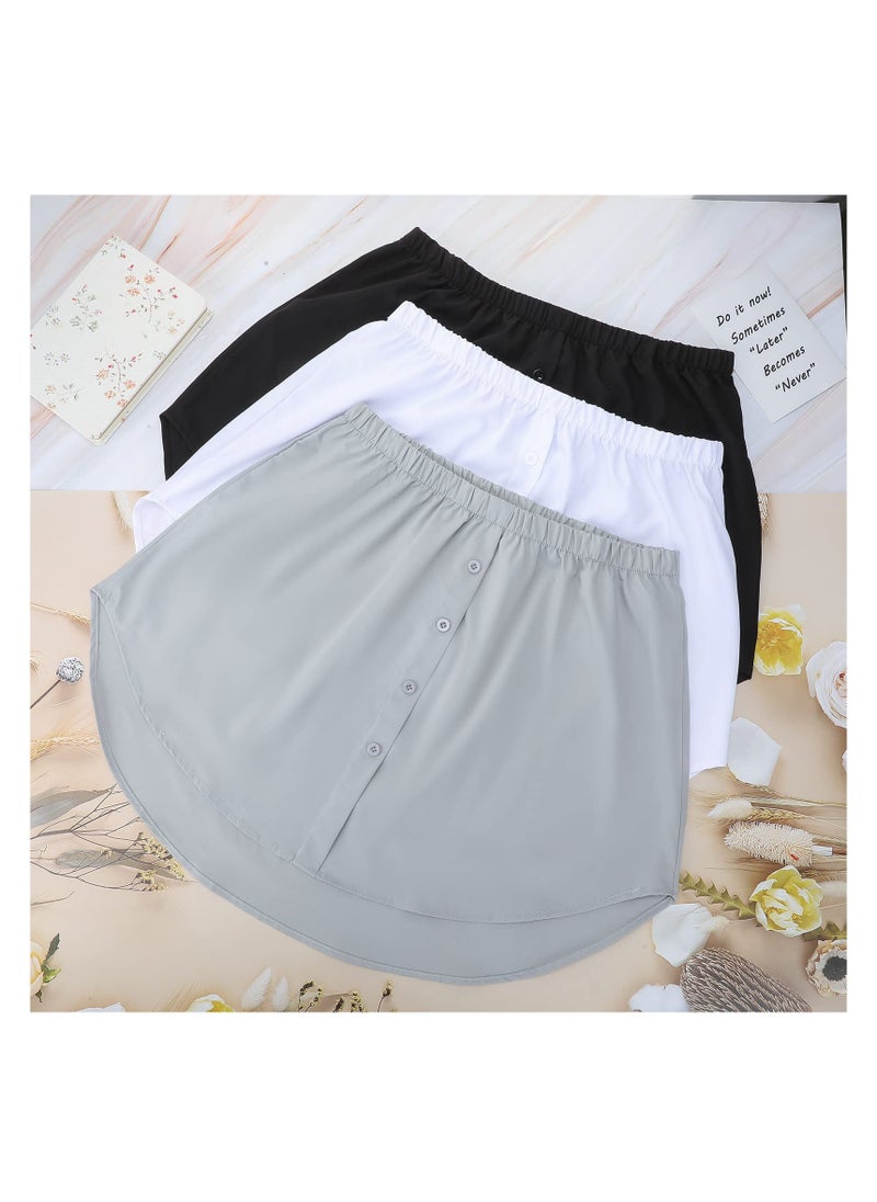 SYOSI - Shirt Extender for Women, 3 Pcs Adjustable Fake Layering Leggings Top Lower Sweep Shirt Undershirt Skirt(L) - Image 1