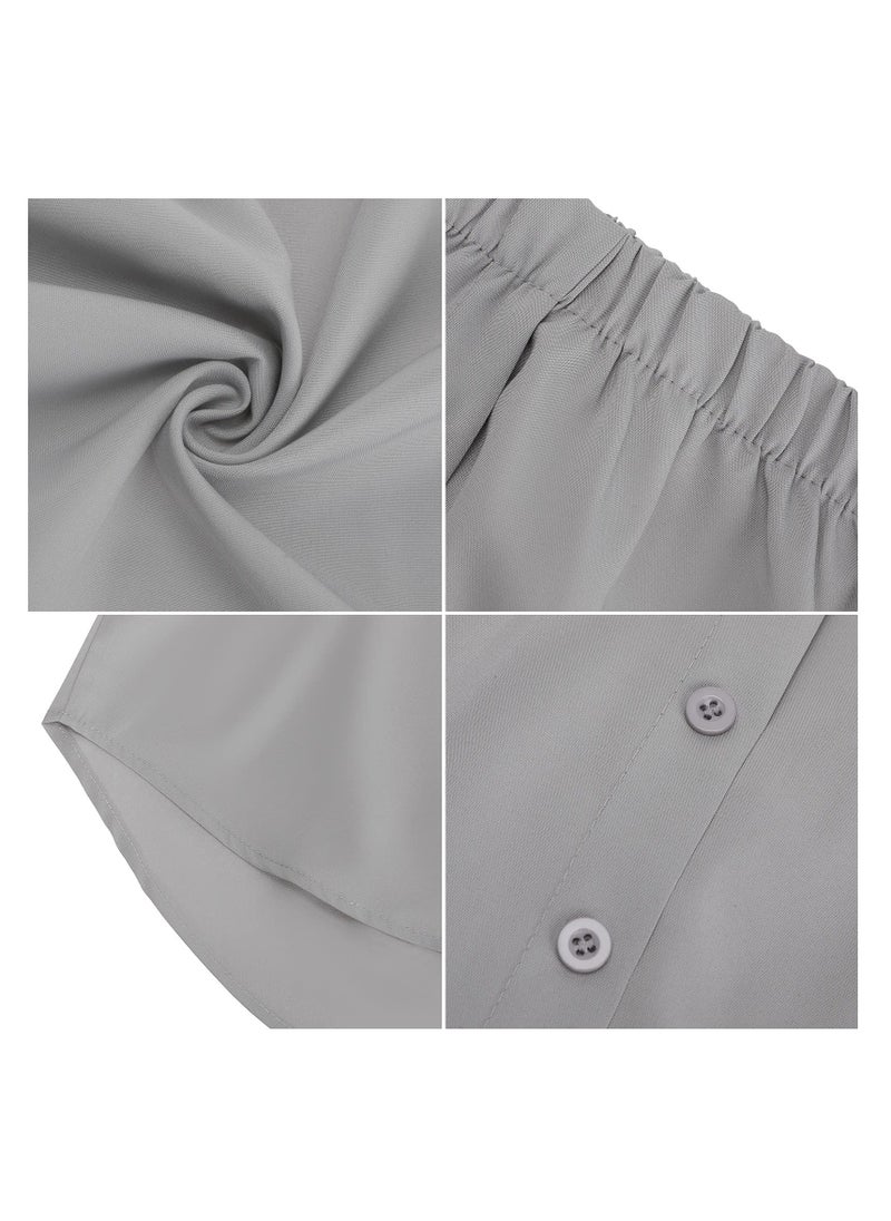 SYOSI - Shirt Extender for Women, 3 Pcs Adjustable Fake Layering Leggings Top Lower Sweep Shirt Undershirt Skirt(L) - Image 1