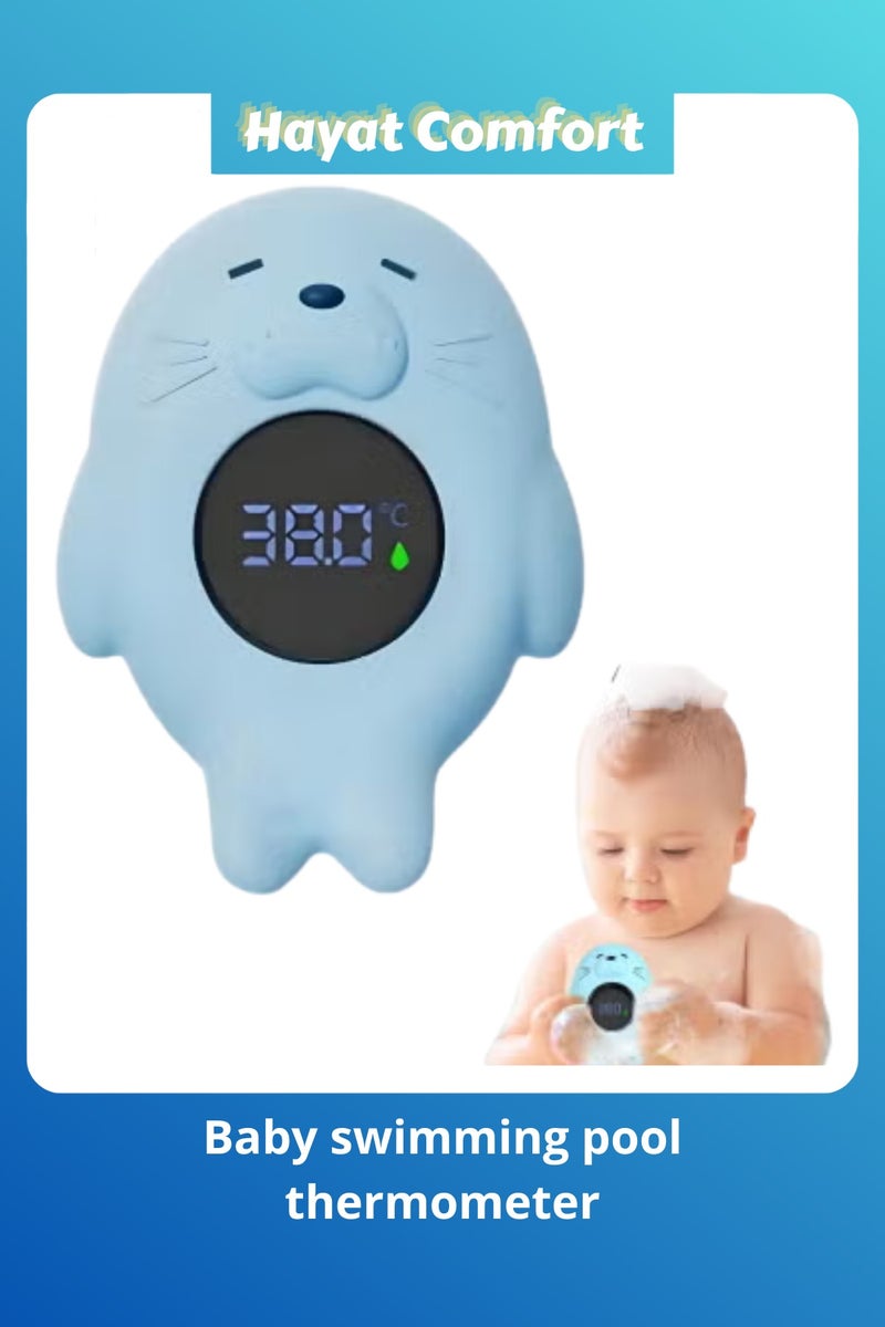 Hayat Comfort Baby Bathtub Thermometer, Instant Read Digital Thermometer for Water, Infant Bath Floating Toy, Safety WaterTemperature Toy - Image 1