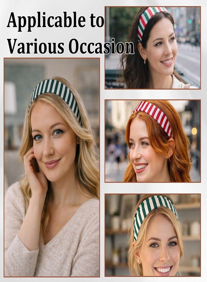 CZFSWT 6Pcs Striped Headbands for Women, Stretchy Headband, Wide Headbands for Women Suitable for Daily Dressing, Holiday Parties and Gift Giving - Image 3