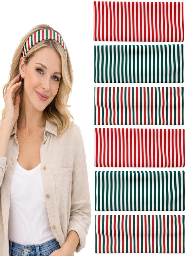 CZFSWT 6Pcs Striped Headbands for Women, Stretchy Headband, Wide Headbands for Women Suitable for Daily Dressing, Holiday Parties and Gift Giving - Image 1