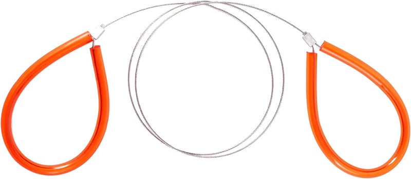 General Tools 858 PVC Hose, Pipe & Tubing Cable Saw with 24-Inch Stainless Steel Serrated Cutting Cable - Image 1