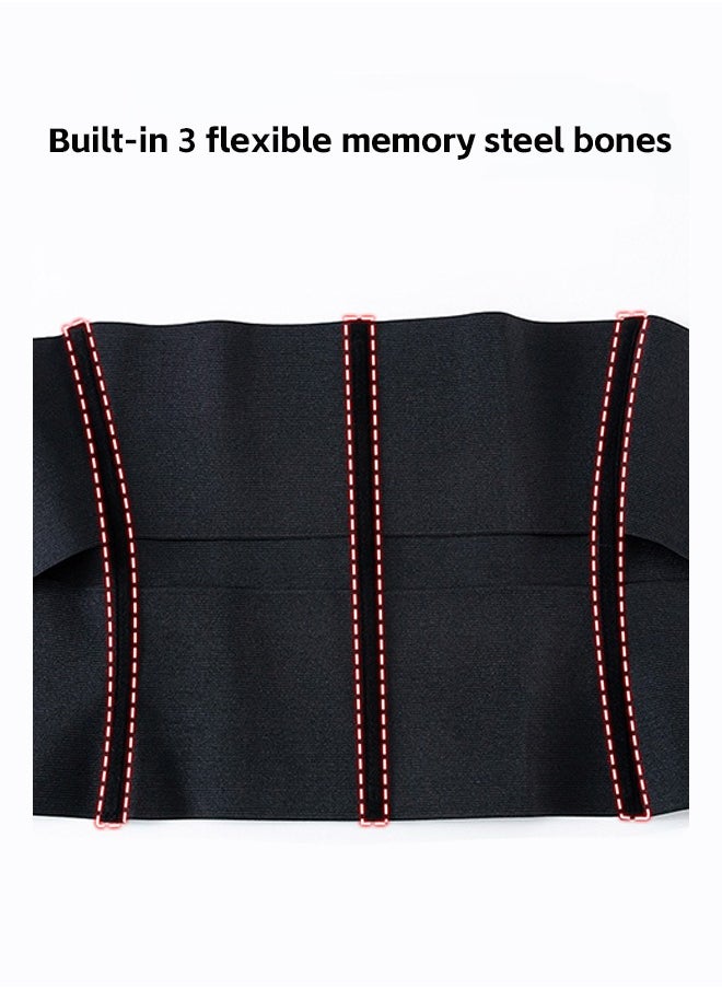 Fazza Waist Slimming Belt, Waist Tightening Belt, Women's Breathable Stretch Tights Waist Trainer Girdle Body Shaper (Black)  - Image 2