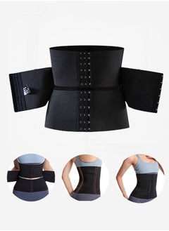 Fazza Waist Slimming Belt, Waist Tightening Belt, Women's Breathable Stretch Tights Waist Trainer Girdle Body Shaper (Black)  - Image 1