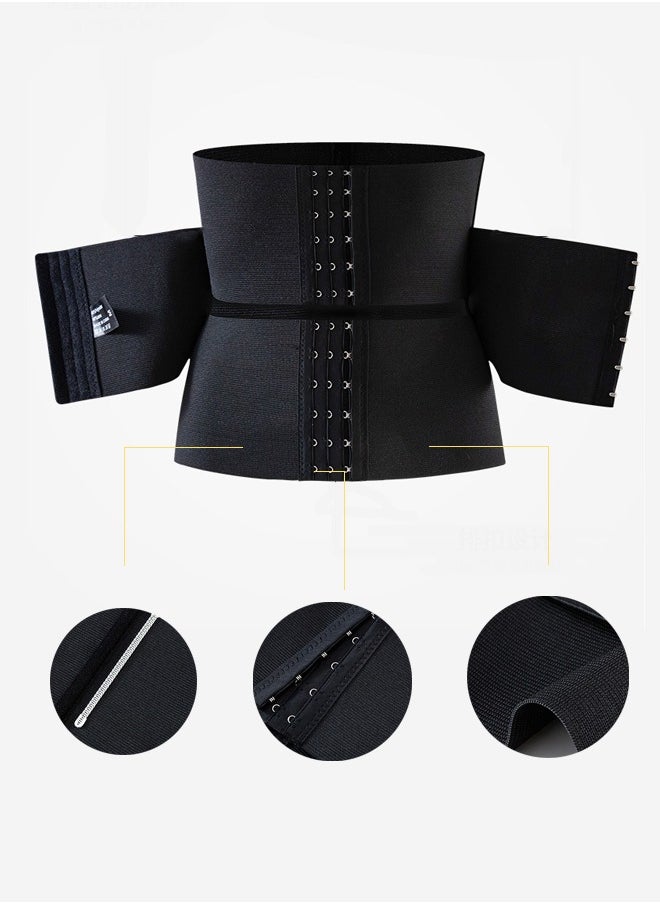 Fazza Waist Slimming Belt, Waist Tightening Belt, Women's Breathable Stretch Tights Waist Trainer Girdle Body Shaper (Black)  - Image 5