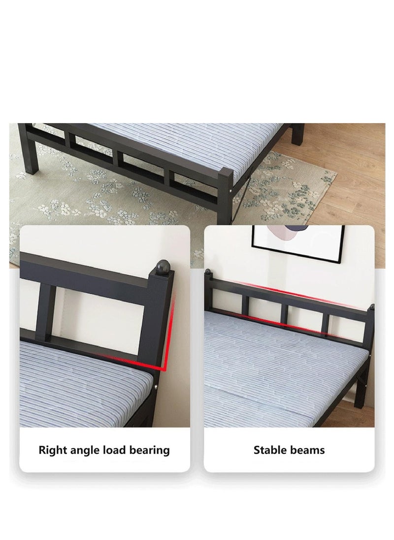 Arabest - Folding Bed Company Home Office Lunch Break Two Folding Bed Dormitory Outdoor Single Double Folding Beds - Image 1