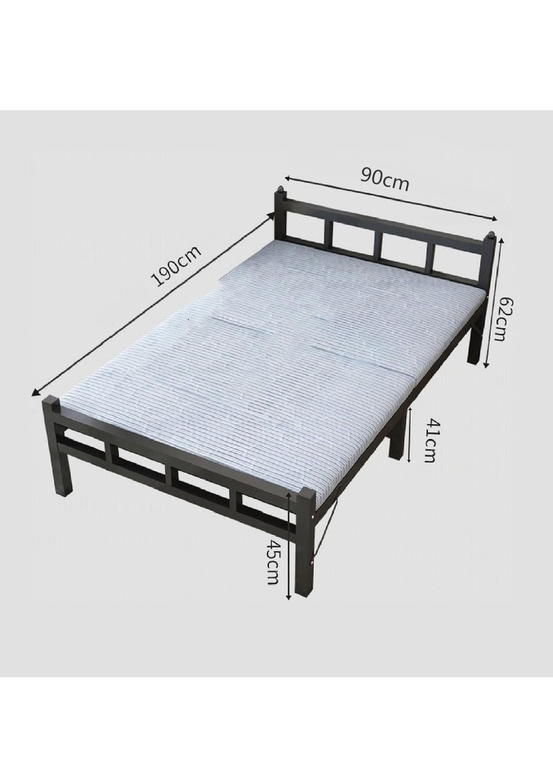 Arabest - Folding Bed Company Home Office Lunch Break Two Folding Bed Dormitory Outdoor Single Double Folding Beds - Image 1
