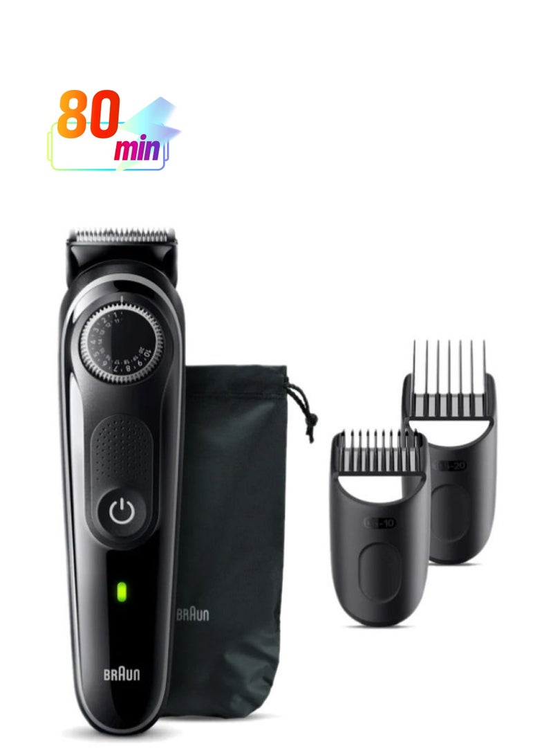 BRAUN Trimmer 3 BT3440 With Precision Wheel, 4 Styling Tools, 80min Runtime And International Version Grey - Image 1