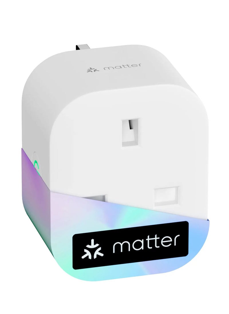 meross - Meross Matter Smart Plug Mini with Energy Monitoring, Works with Apple HomeKit - Image 1