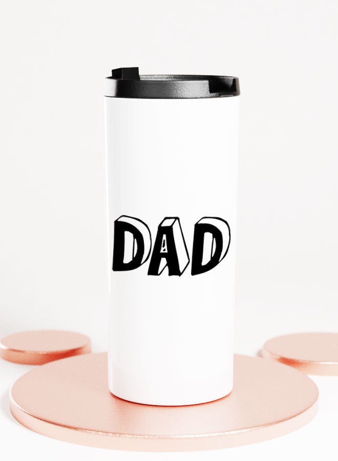 LIT White Tumbler Dad Gift Straight Tumbler Fathers Day Gift Family Gifts - Image 1