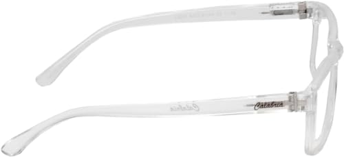 Calabria L2007 Full Rim Reading Glasses [Crystal Clear/1.25 Lenses] Rectangular Eyeglasses for Men & Women | Trendy Modern Eyewear for Fashion, Reading, Travel | Vision Reading Glasses - Image 4