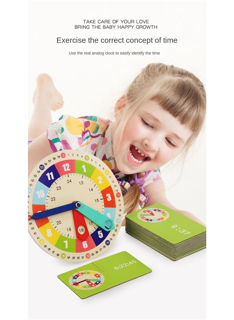 Y&D - Clock Model Clock Face Three-needle Children's Learning Tools Learning And Understanding Time Teaching Tools - Image 1
